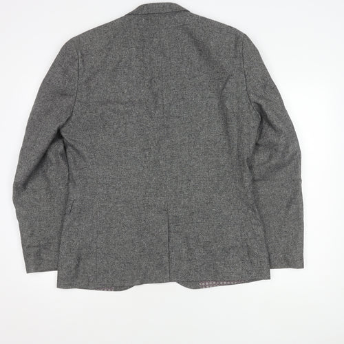 Next Men's Grey Blazer, Size 42, Regular Length