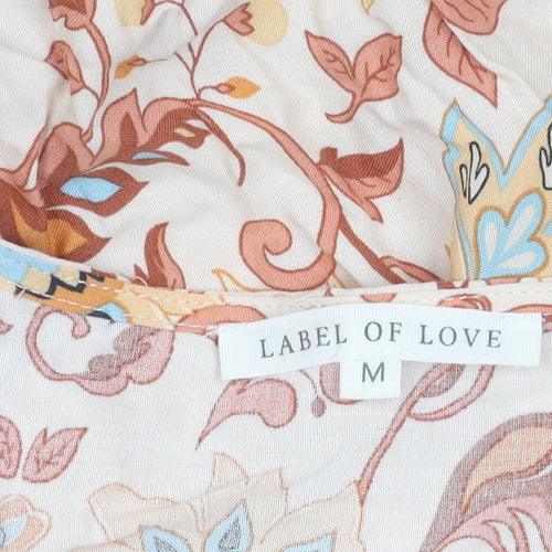 Label of Love Women's Floral Rayon Dress M Multicoloured