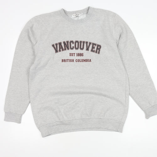 In The Style Women's Grey Size 10 Pullover Sweatshirt