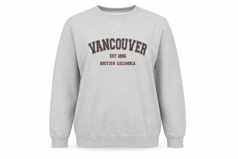 Front view of In The Style Women's Grey, size 10, Pullover Sweatshirt