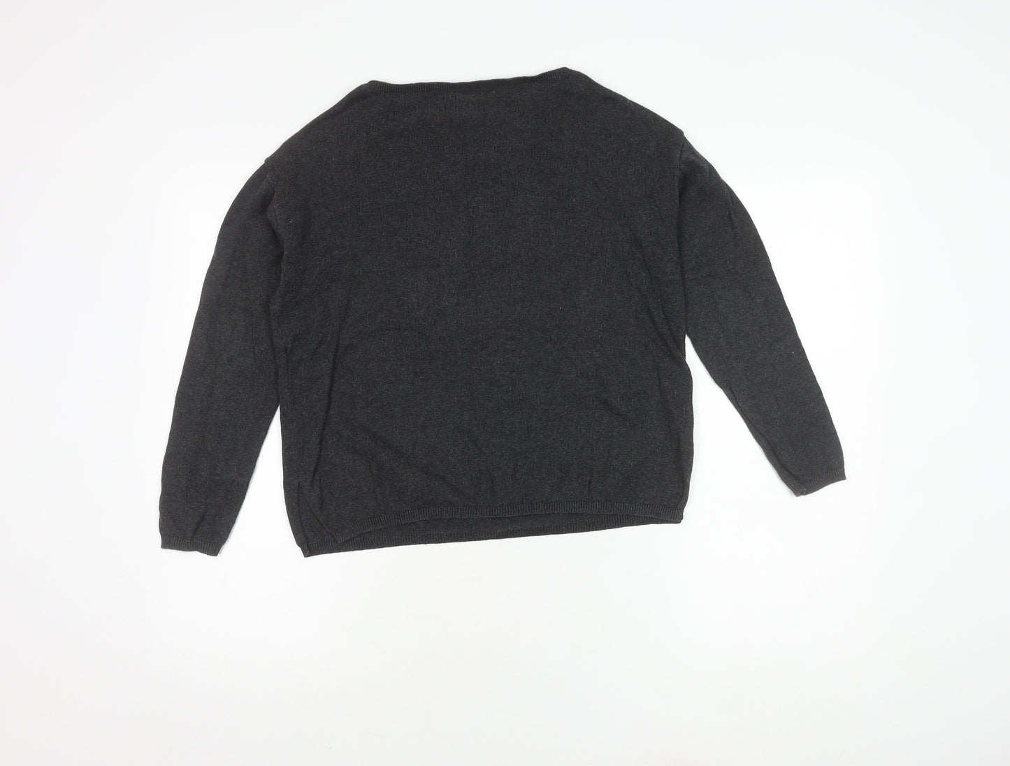 Springfield Women's Black Floral Skull Pullover Jumper, S