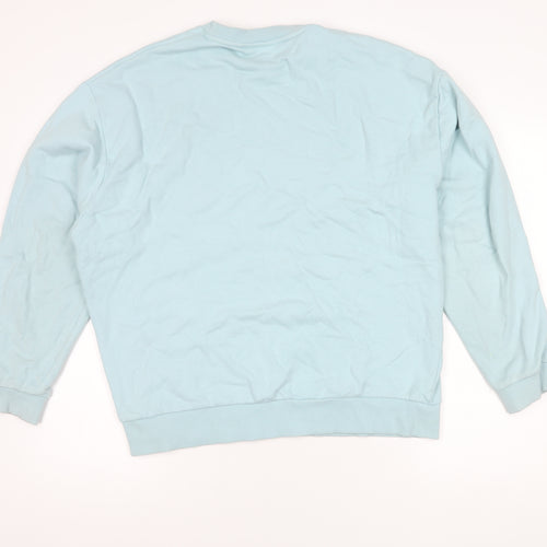 ASOS DESIGN Unisex Blue Pullover Sweatshirt S