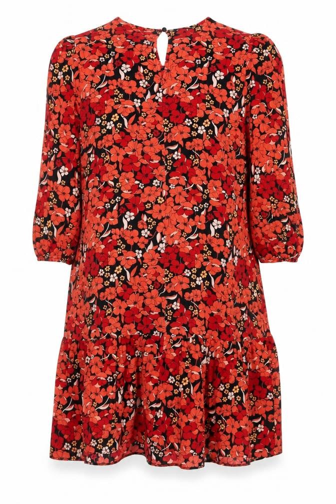 Front view of George Women's Multicoloured Floral Dress, size 14