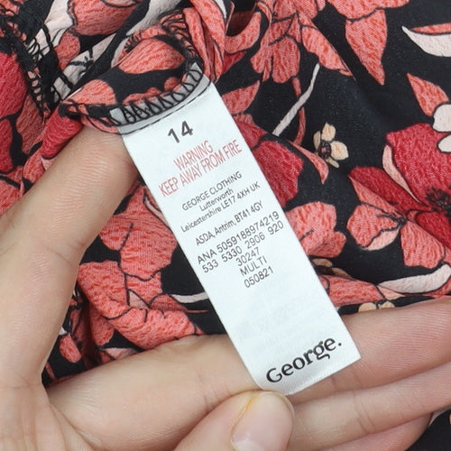 George Women's Multicoloured Floral Dress, Size 14