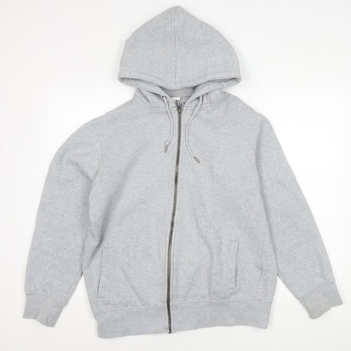 Celio Grey Unisex Adults Basic Hooded Jacket L