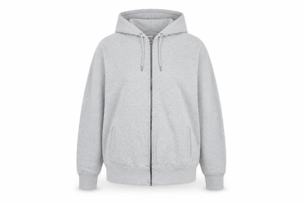 Celio Grey Unisex Adults Basic Hooded Jacket L