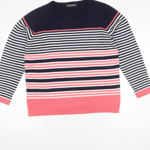Bonmarché Women's Multicoloured Striped Jumper, Size 16