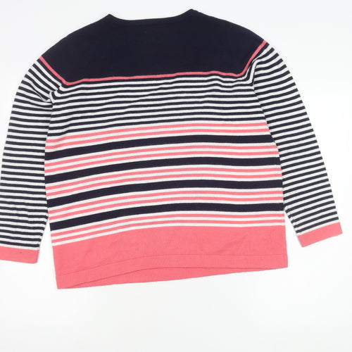 Bonmarché Women's Multicoloured Striped Jumper, Size 16
