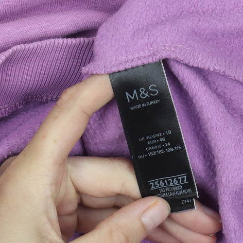 Marks and Spencer Women's Purple Jumper Size 18