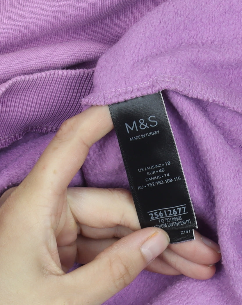 Marks and Spencer Women's Purple Jumper Size 18