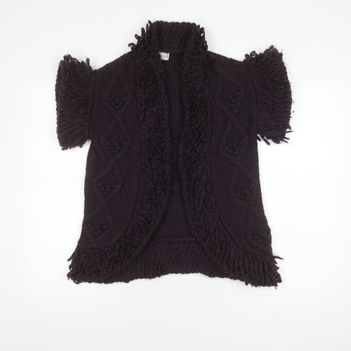 Marks and Spencer Women's Purple Open Front Cardigan S