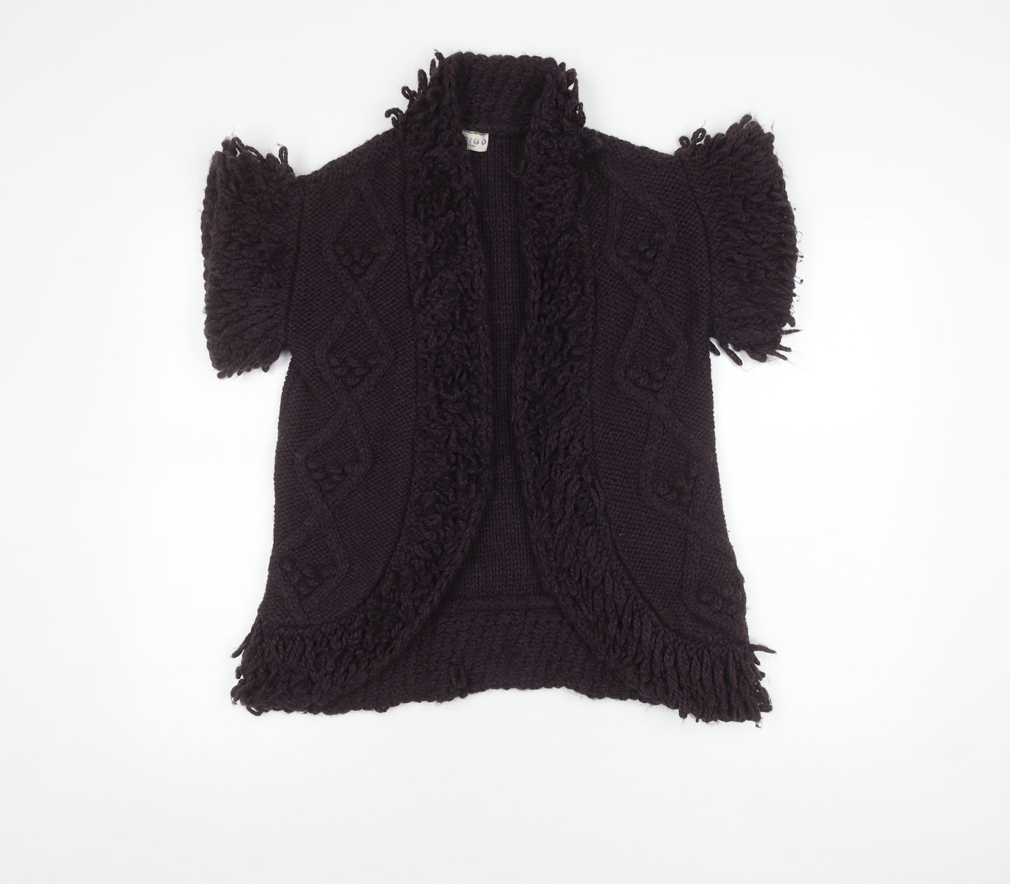 Marks and Spencer Women's Purple Open Front Cardigan S