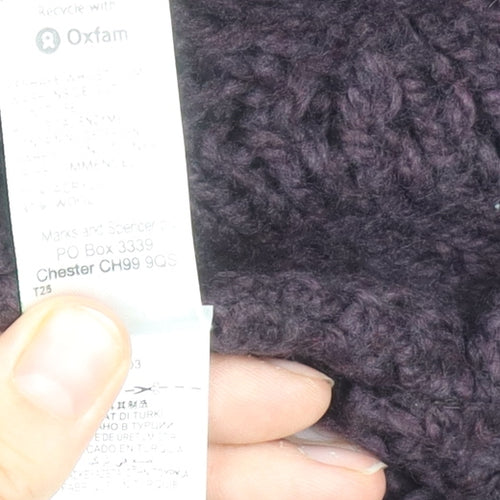Marks and Spencer Women's Purple Open Front Cardigan S