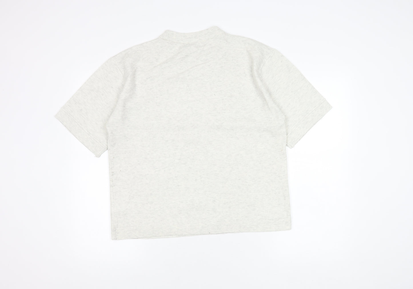 Marks and Spencer Women's White High Neck Knit Top