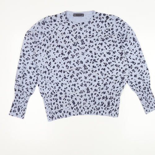 Marks and Spencer Women's Blue Print Jumper UK 16
