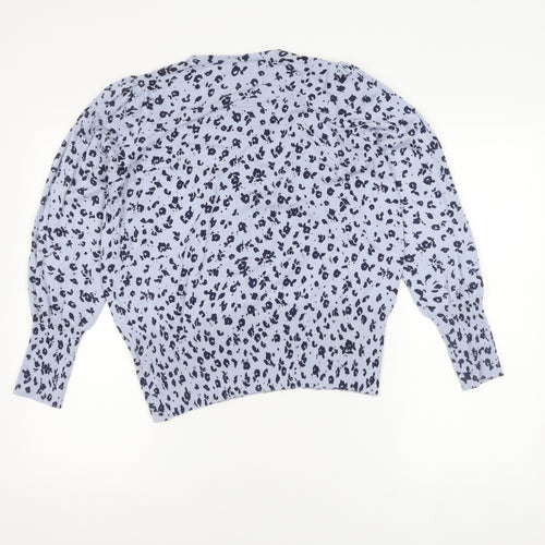 Marks and Spencer Women's Blue Print Jumper UK 16