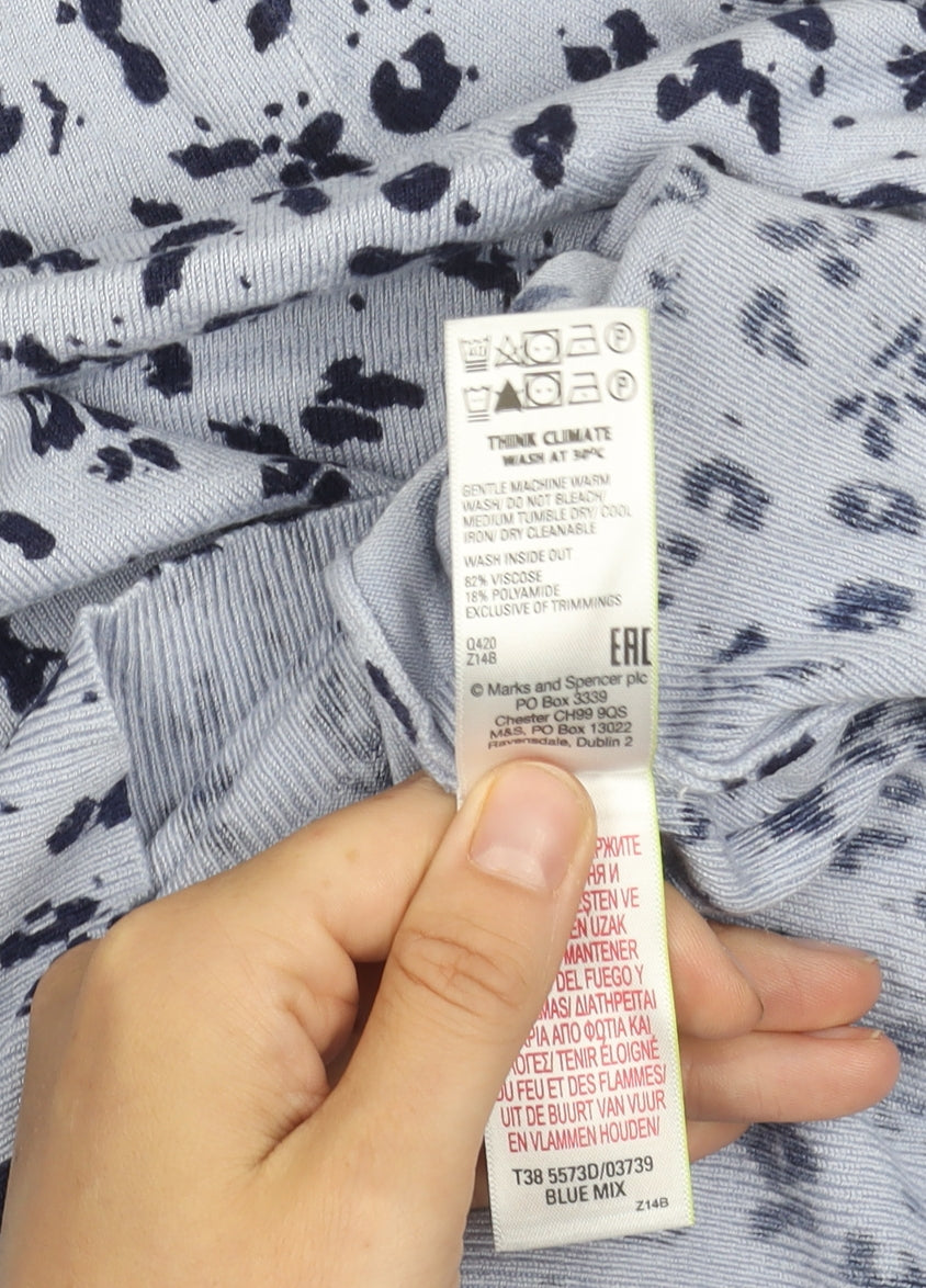 Marks and Spencer Women's Blue Print Jumper UK 16