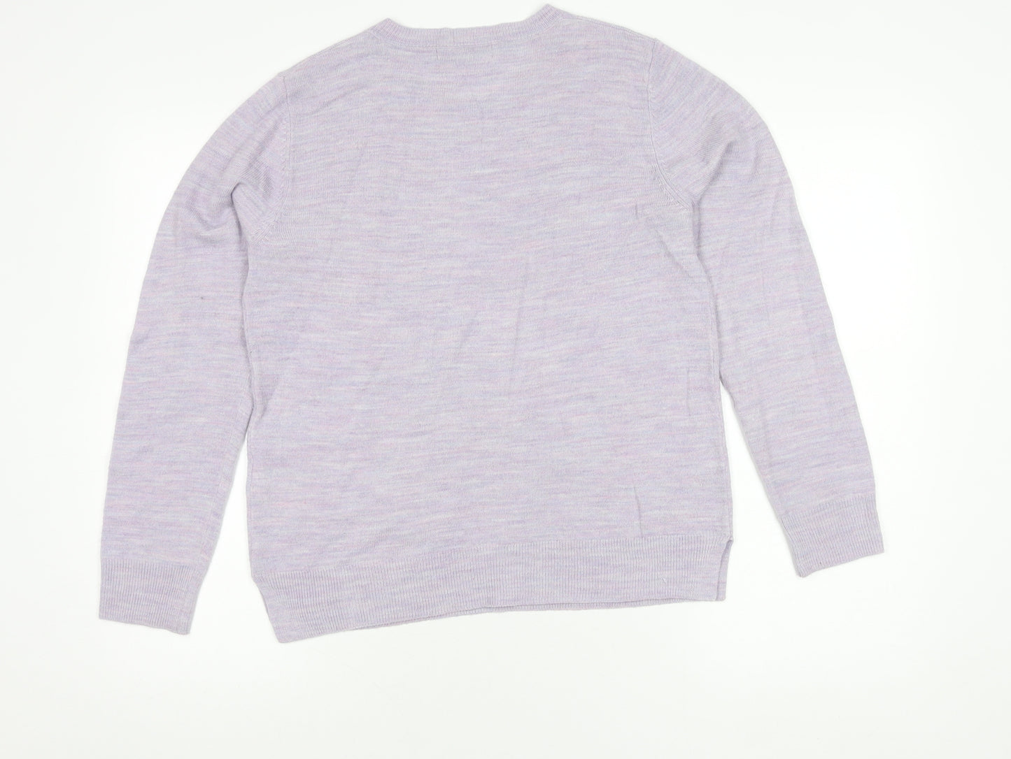 Marks and Spencer Women's Purple Crew Neck Jumper