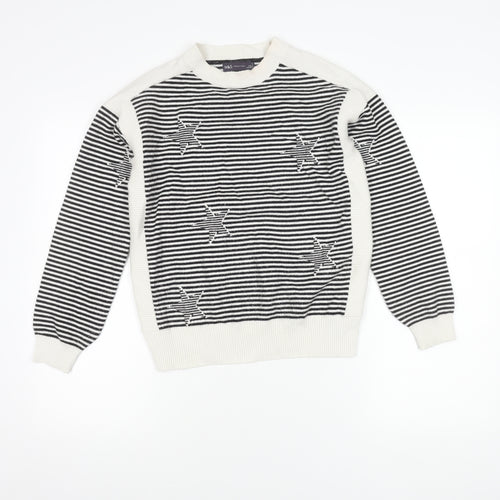 Marks and Spencer Women's Multicoloured Striped Jumper S