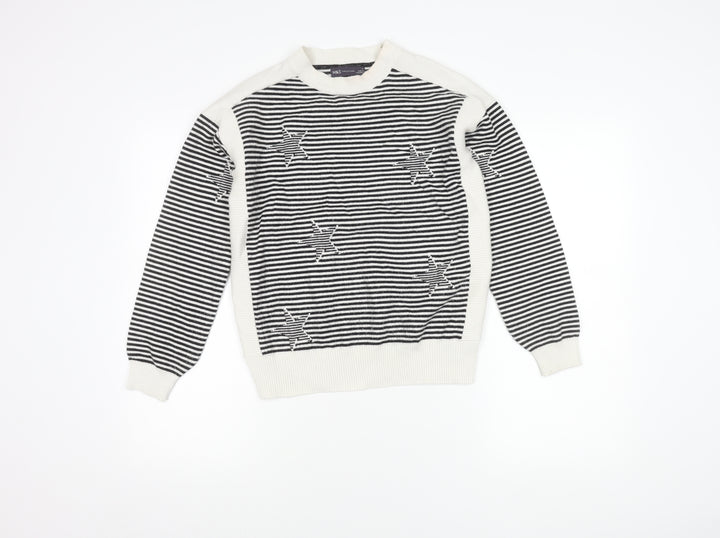 Marks and Spencer Women's Multicoloured Striped Jumper S