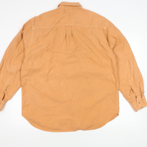 Hawkshead Men's Beige Long Sleeve Cotton Shirt