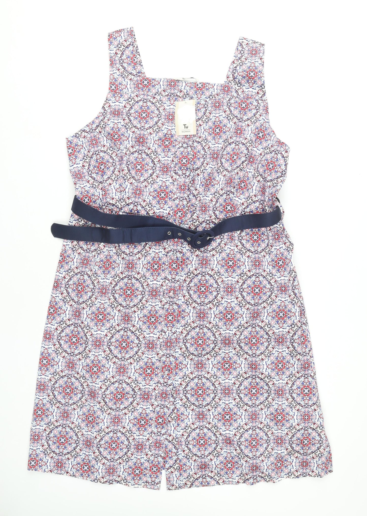 Tu Women's Multicoloured Pinafore Dress Size 20
