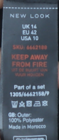 New Look Women's Black Dress Size 14