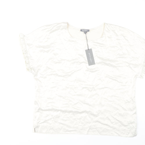 Principles Women's Ivory Round Neck Top Size 18