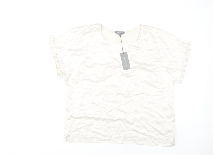 Principles Women's Ivory Round Neck Top Size 18