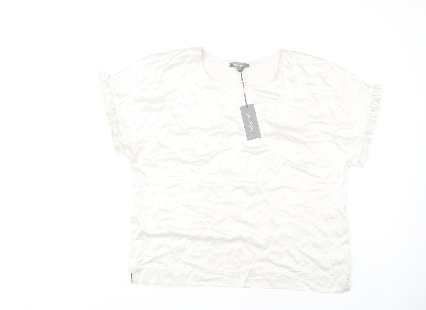 Principles Women's Ivory Round Neck Top Size 18