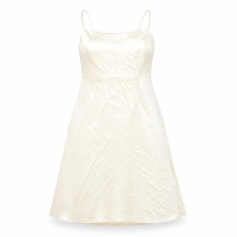 Zara Women's Ivory Slip Dress Size 12 Sleeveless
