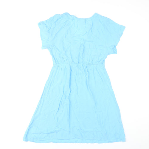 Primark Women's Blue Short Sleeve Dress Size 8