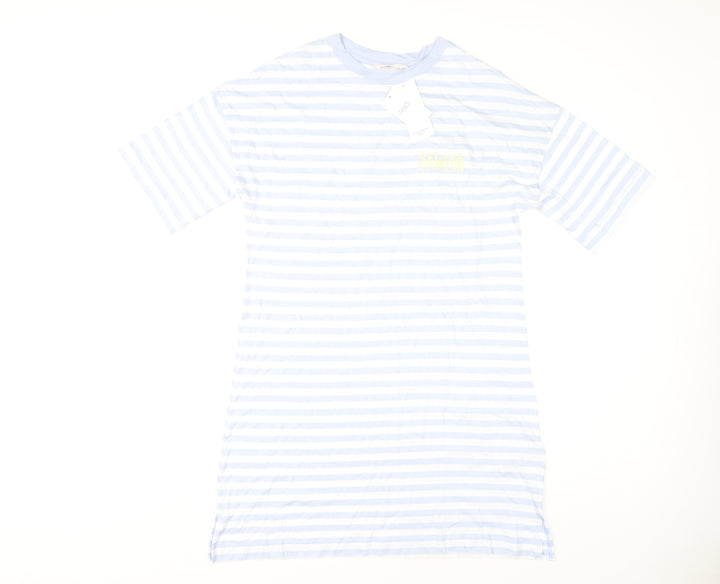 Marks and Spencer Women's Blue Striped Nightshirt S