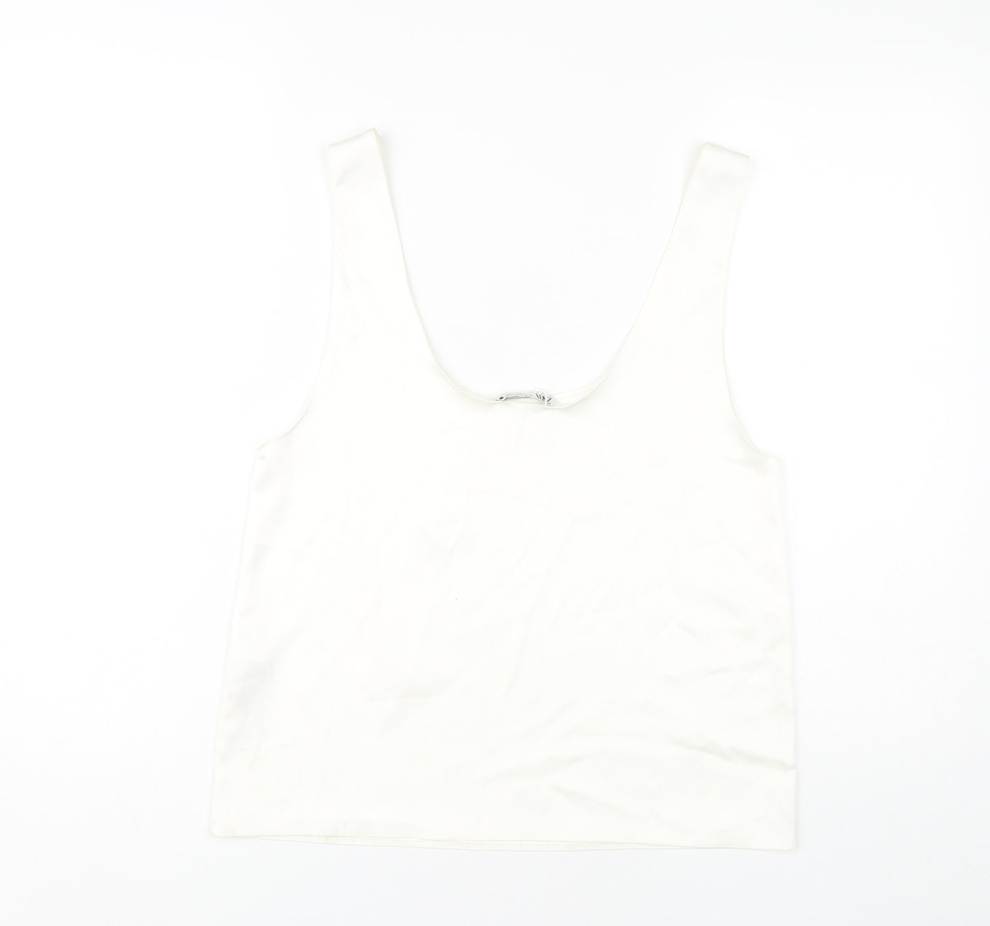 Zara Women's White Tank Top Size 8 Casual Sleeveless