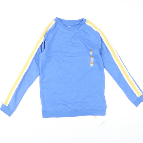 Marks and Spencer Boys Blue Sweatshirt, Size 11 Years, Crew Neck