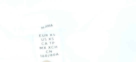 H&M Women's White Sleeveless Blouse - Size 6