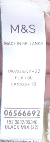 Marks and Spencer Women's Multicoloured Cropped Camisole, Size 22