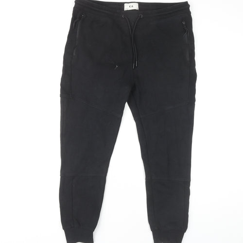C&A Men's Black Jogger Trousers Size M