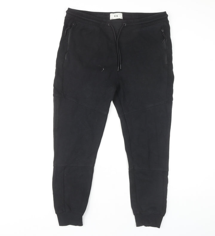 C&A Men's Black Jogger Trousers Size M