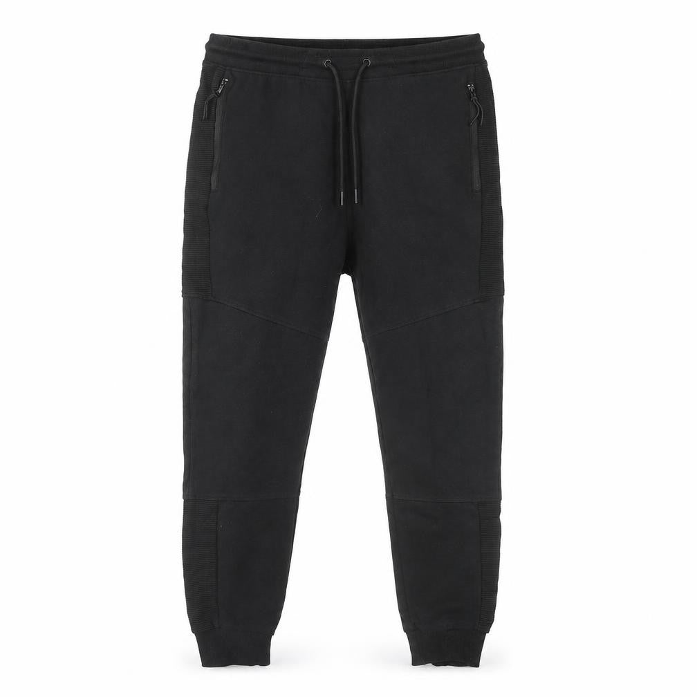 Front view of C&A Men's Black Jogger Trousers, size M