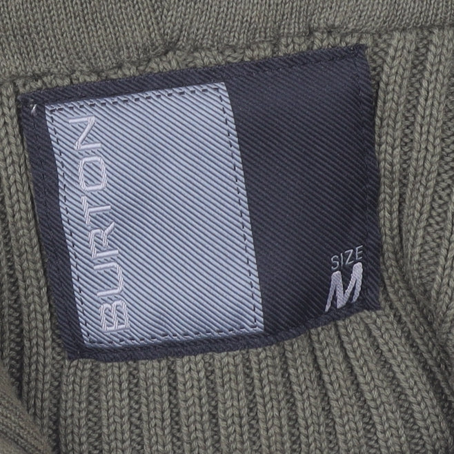 Burton Men's M Full Zip Green Hooded Jumper