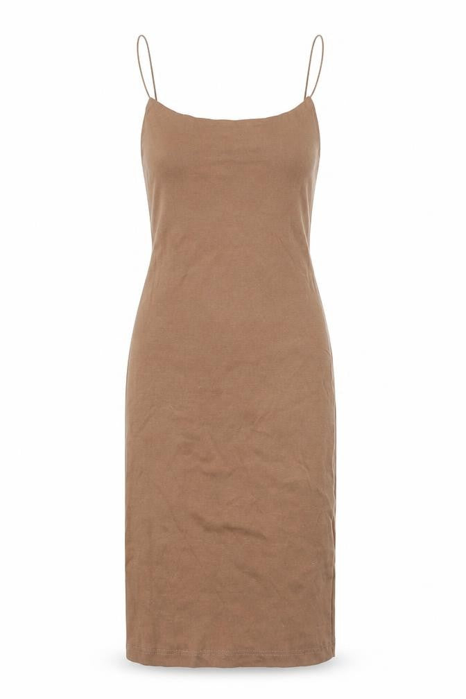 Pull&Bear Women's Brown Slip Dress XS - Casual Summer