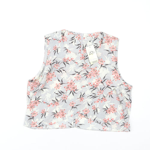 Miss Selfridge Women's Floral Cropped Top Size 16