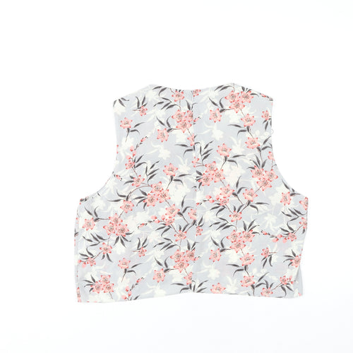 Miss Selfridge Women's Floral Cropped Top Size 16