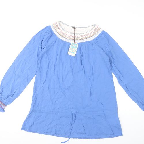 Replay Women's Blue Long Sleeve Blouse, Size S