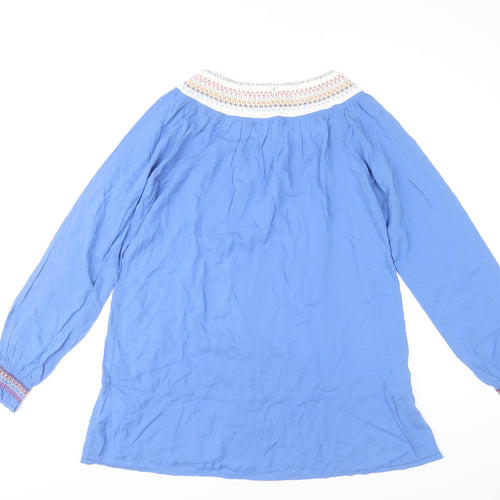 Replay Women's Blue Long Sleeve Blouse, Size S