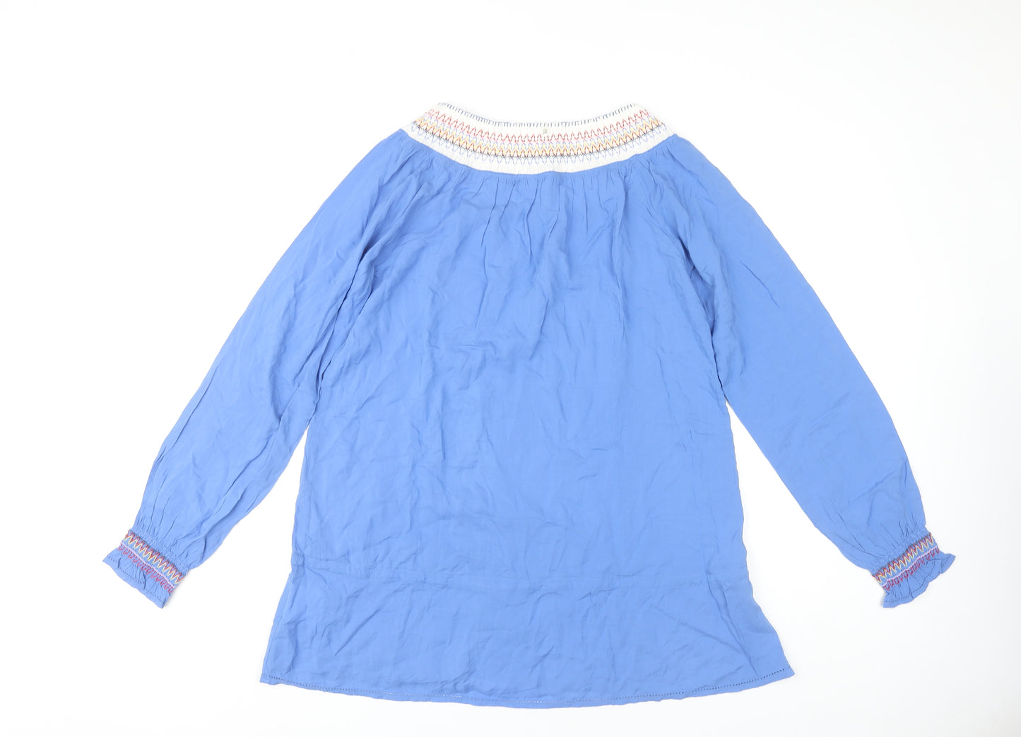 Replay Women's Blue Long Sleeve Blouse, Size S