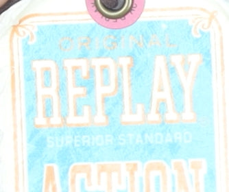 Replay Women's Blue Long Sleeve Blouse, Size S