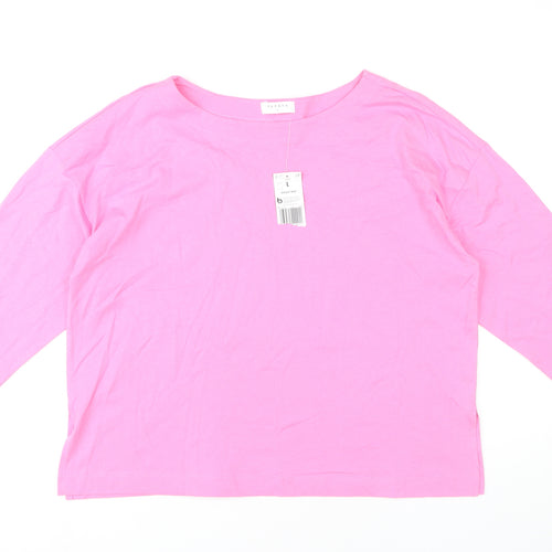 Papaya Women's Pink Long Sleeve Top L