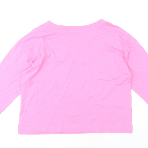 Papaya Women's Pink Long Sleeve Top L
